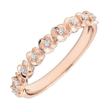 Bague femme Edenly or rose et diamants