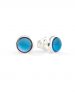 Boucles d&rsquo;oreilles Guess pierre bleue
