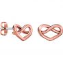 Boucles d&rsquo;oreilles Calvin klein plaqué or rose