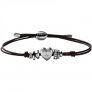 Bracelet femme Fossil en cuir avec son joli coeur