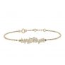 Bracelet Edenly en or feuilles et diamants