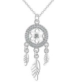 Collier Attrape-Rêves en Argent Plaqué Ellen Bijoux