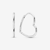 Créoles coeur en argent Pandora
