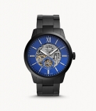 Montre homme Fossil automatique Townsman bleue et noire