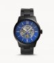 Montre homme Fossil automatique Townsman bleue et noire