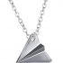 Pendentif coeur stylisé avec cristaux parme